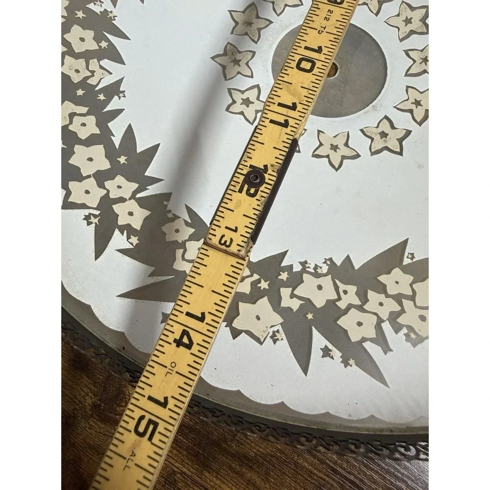 Art Deco Frosted Glass Floral Ceiling Light Shade 14